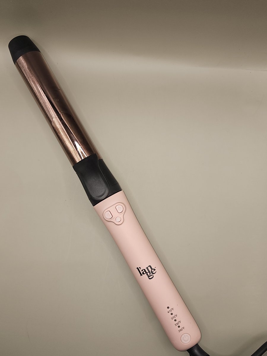 LANGE Le Pirouette titanium rotating curling iron