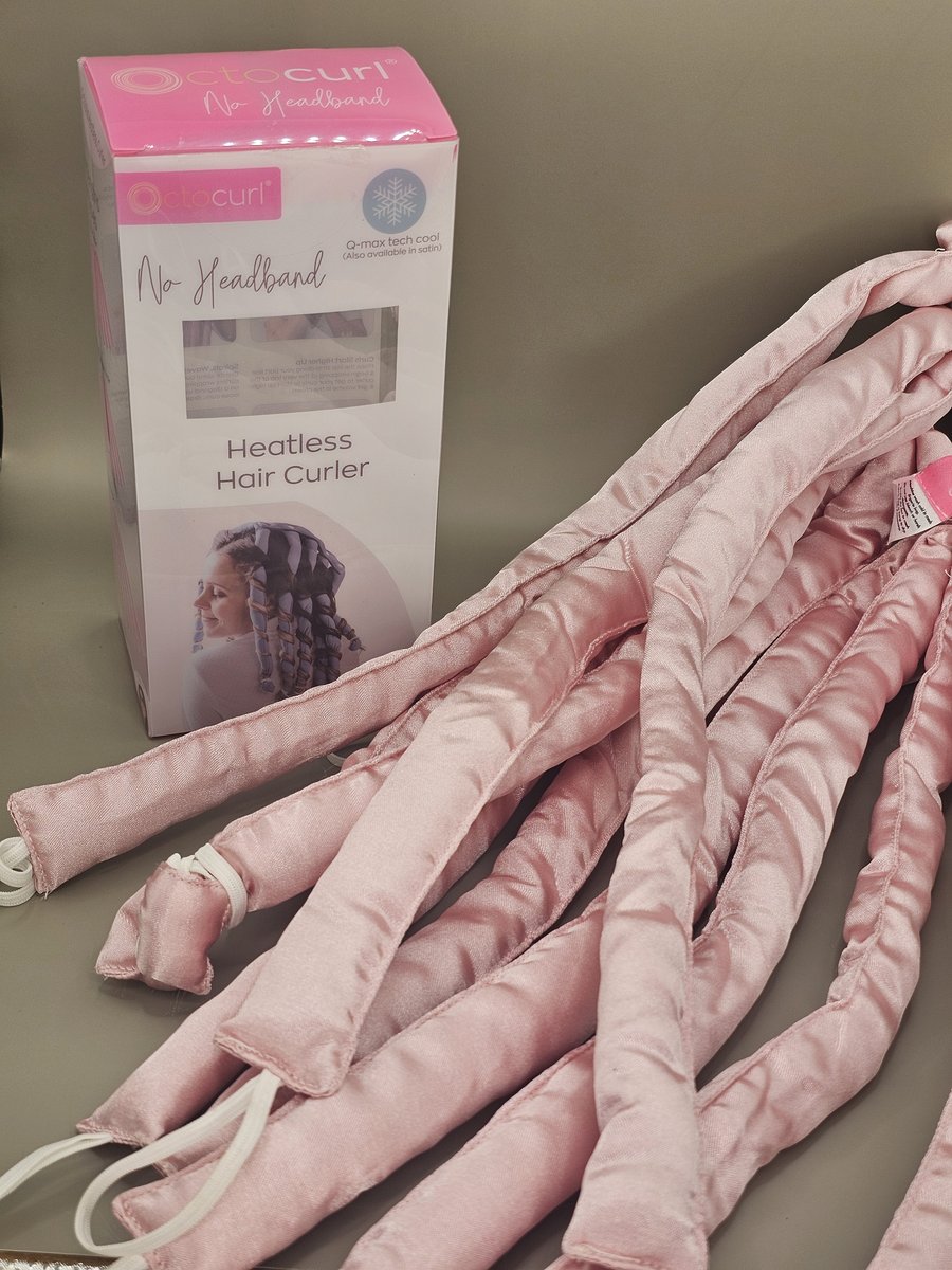 Octocurl no-headband heatless curling system