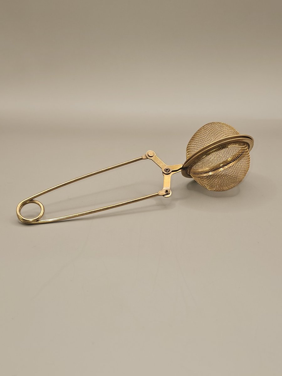 Luckyiren gold snap tea ball infuser with handle