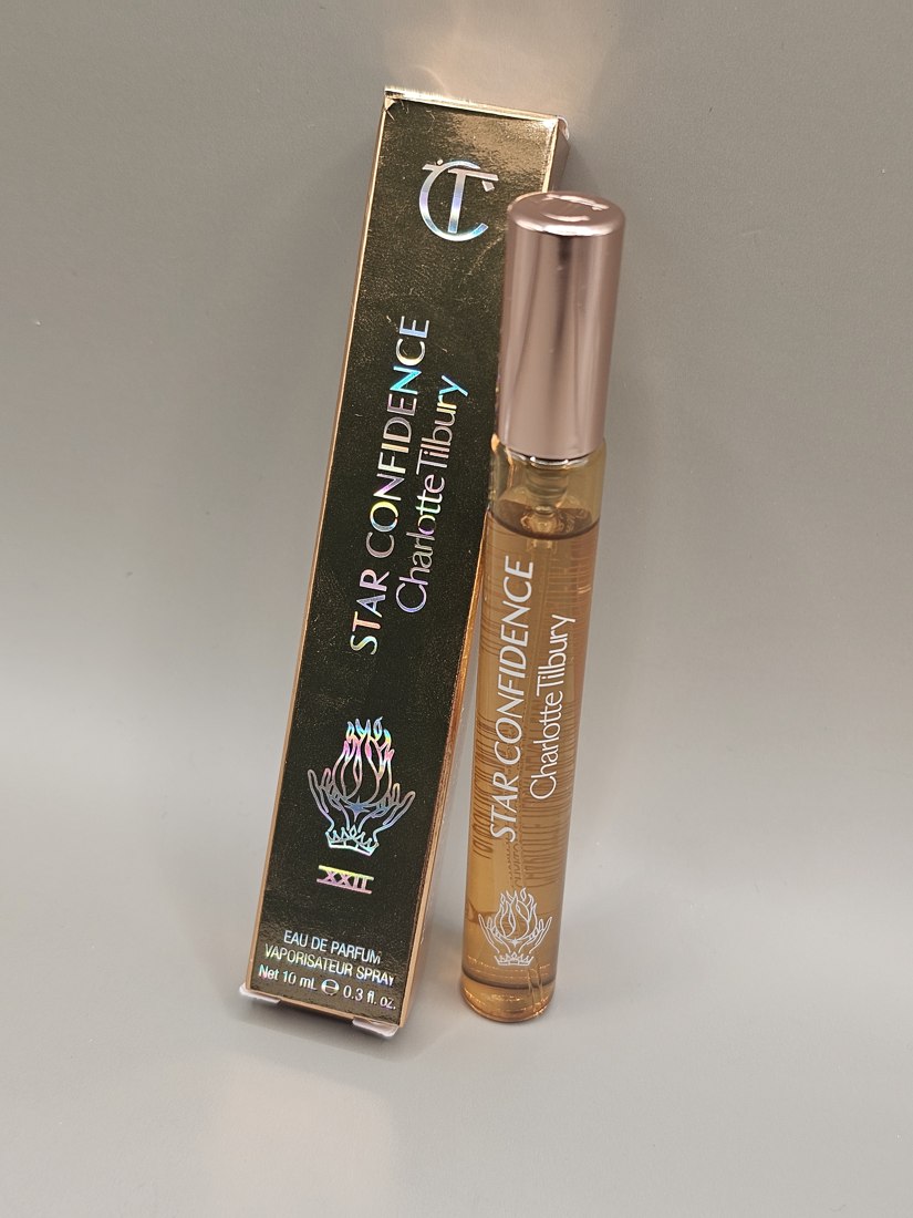 Charlotte Tilbury Star Confidence eau de parfum travel spray with box