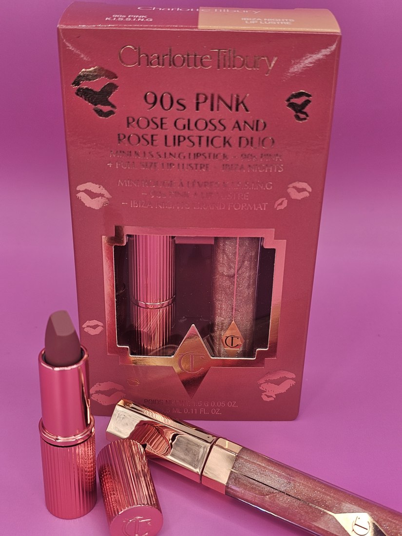 Charlotte Tilbury 90s Pink lipstick and gloss duo